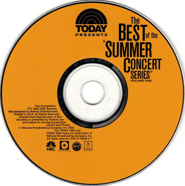 Various : Today Presents: The Best Of The Summer Concert Series, Volume One (CD, Comp, Enh)