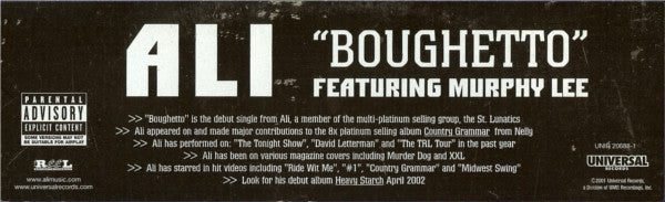 Ali (2) : Boughetto / I Got This (12", Promo)