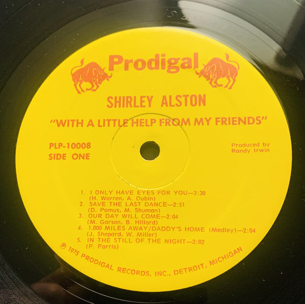 Shirley Alston : With A Little Help From My Friends (LP, Album)