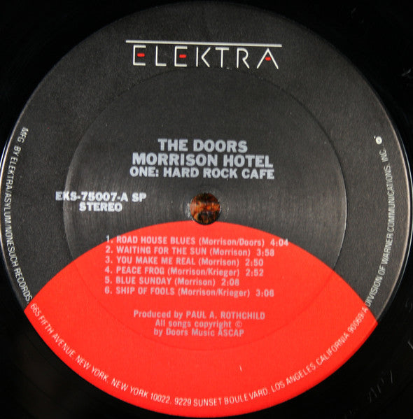 The Doors : Morrison Hotel (LP, Album, Club, RE, Gat)