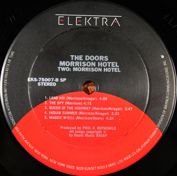 The Doors : Morrison Hotel (LP, Album, Club, RE, Gat)