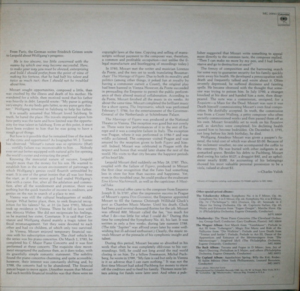 Wolfgang Amadeus Mozart, George Szell, The Cleveland Orchestra, Columbia Symphony Orchestra : The Mozart Album (2xLP, Comp, Gat)