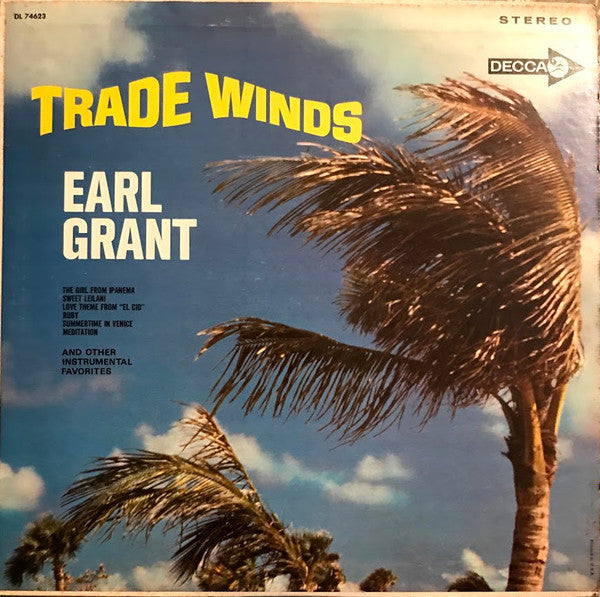 Earl Grant : Trade Winds (LP, Glo)