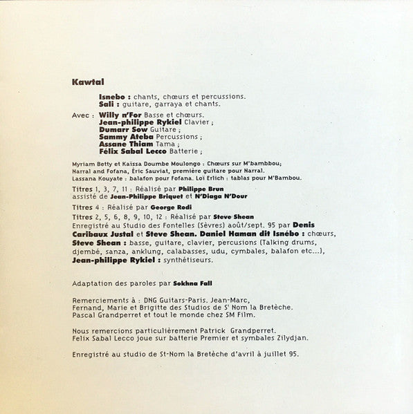 Steve Shean*, Isnebo, Sali Gondjeh , Du Groupe Kawtal* Et Georges Rodi : Le Maître Des Eléphants (CD, Album)