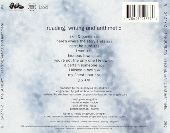 The Sundays : Reading, Writing And Arithmetic (CD, Album, RE)