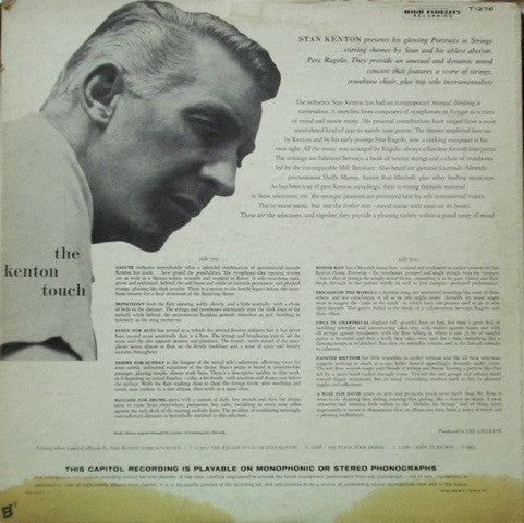 Stan Kenton : The Kenton Touch (LP, Album, Mon)