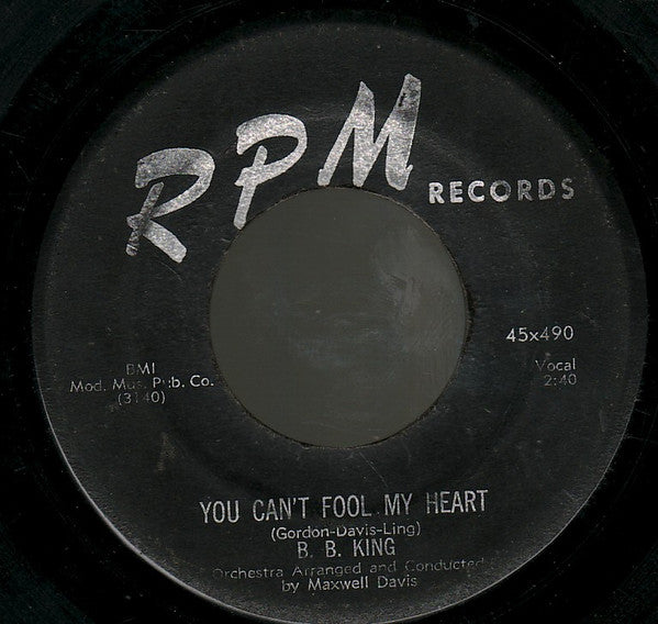 B. B. King* : How Do I Love You / You Can't Fool My Heart (7", Single)