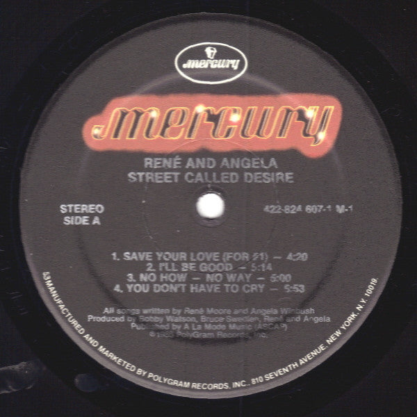 René & Angela : Street Called Desire (LP, Album, 53)