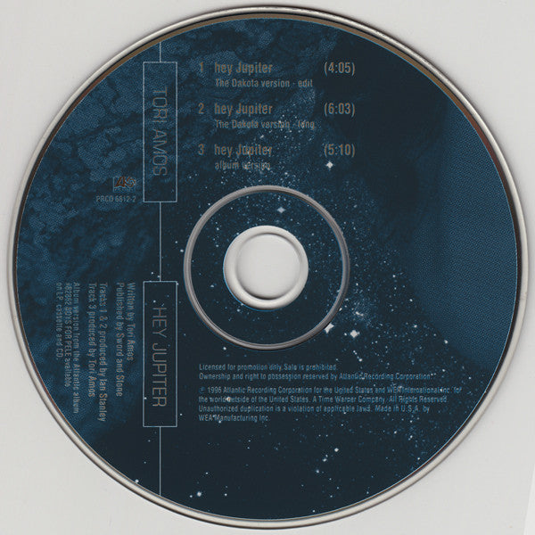 Tori Amos : Hey Jupiter (CD, Single, Promo)