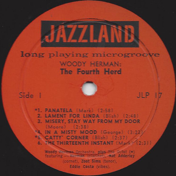 Woody Herman : The Fourth Herd (LP, Album, Mono)