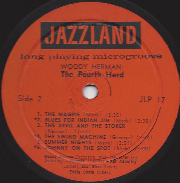 Woody Herman : The Fourth Herd (LP, Album, Mono)