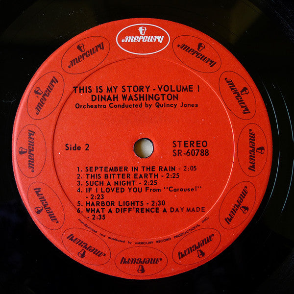 Dinah Washington : Golden Hits Volume One (LP, Comp)