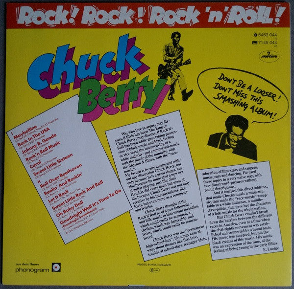 Chuck Berry : Rock-Rock-Rock 'n' Roll (LP, Comp)