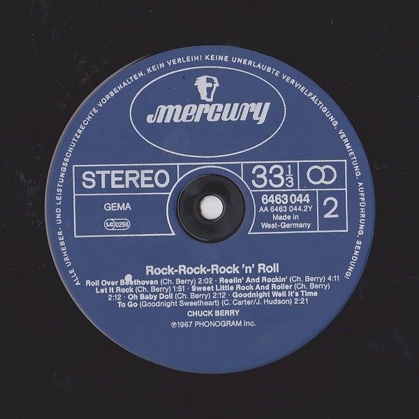 Chuck Berry : Rock-Rock-Rock 'n' Roll (LP, Comp)
