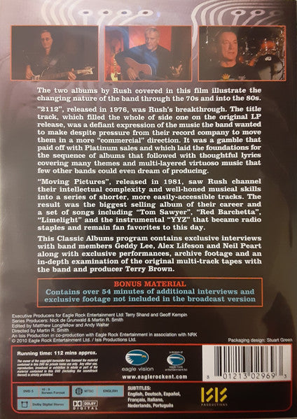 Rush : 2112 & Moving Pictures (DVD-V, NTSC)