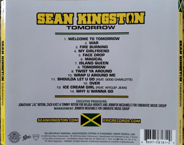 Sean Kingston : Tomorrow (CD, Album)
