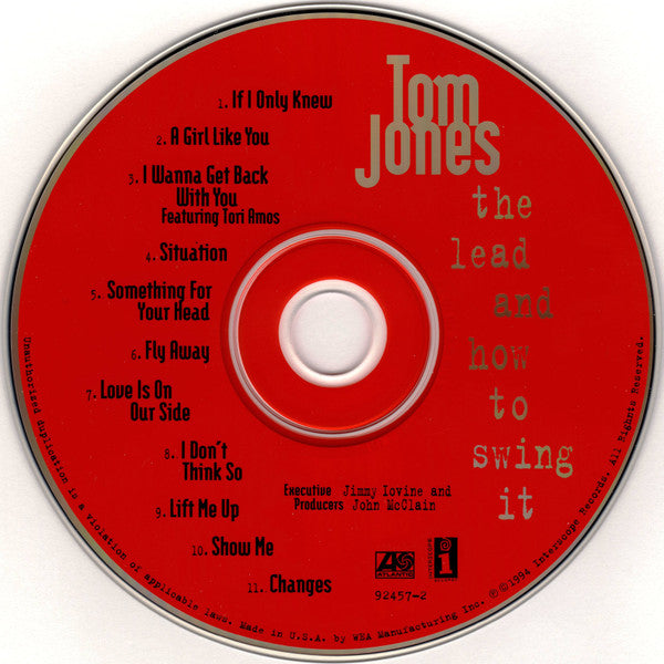 Tom Jones : The Lead And How To Swing It (CD, Album)