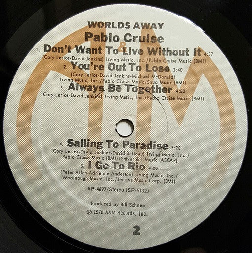 Pablo Cruise : Worlds Away (LP, Album, PRC)