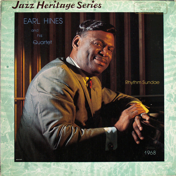 Earl Hines And His Quartet : Rhythm Sundae (LP)