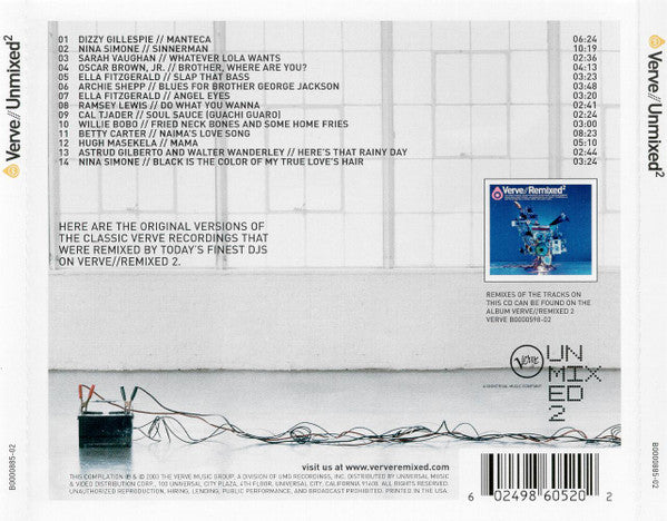 Various : Verve // Unmixed² (CD, Comp)