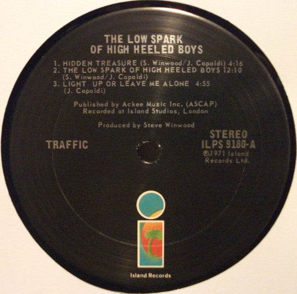 Traffic : The Low Spark Of High Heeled Boys (LP, Album, RE)