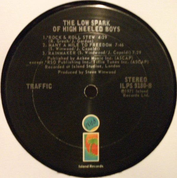 Traffic : The Low Spark Of High Heeled Boys (LP, Album, RE)