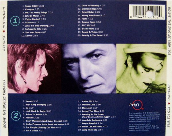 Bowie* : The Singles 1969 To 1993 (Featuring His Greatest Hits) (2xCD, Comp + CD, Single + Ltd)