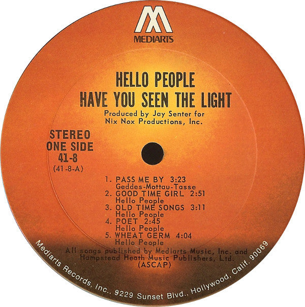 Hello People : Have You Seen The Light (LP, Album, Ter)