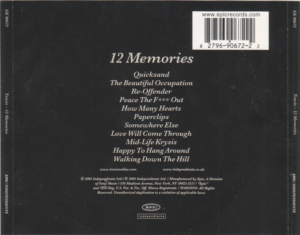 Travis : 12 Memories (CD, Album)