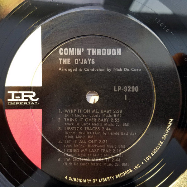 The O'Jays : Comin' Through (LP, Album, Mono, Ind)
