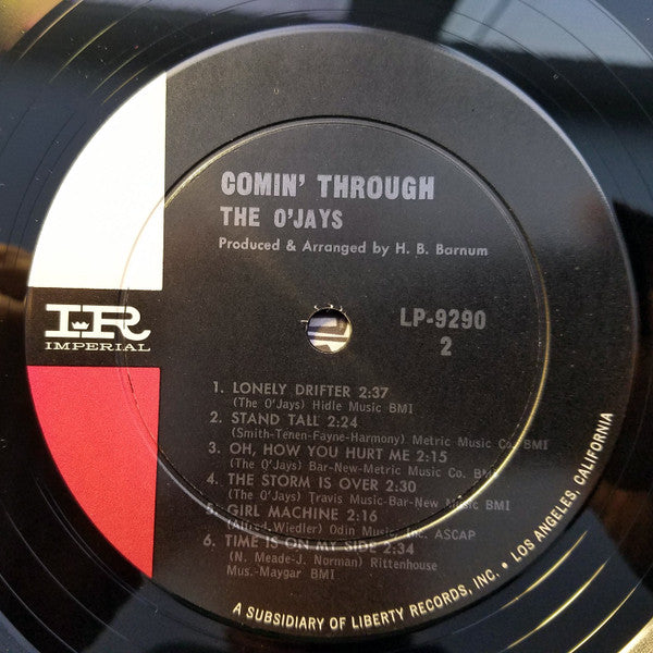 The O'Jays : Comin' Through (LP, Album, Mono, Ind)