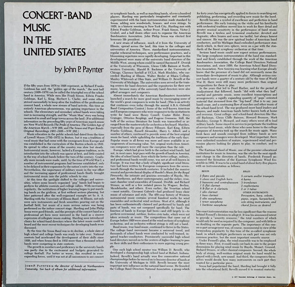 The Northwestern University Symphonic Wind Ensemble : Winds Of Change (LP, Gat)