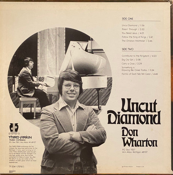 Don Wharton : Uncut Diamond (LP, Album)