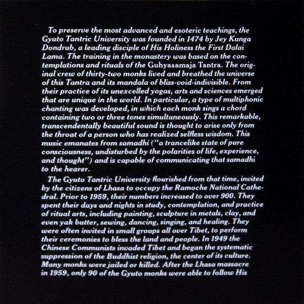 Monks Of The Monastery Of Gyuto, Tibet : Freedom Chants From The Roof Of The World (CD, Album)