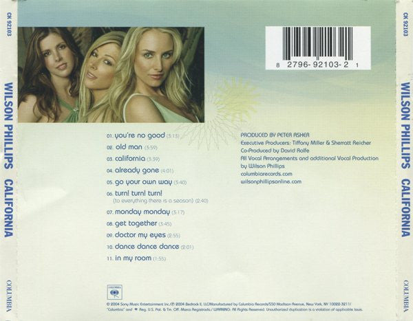Wilson Phillips : California (CD, Album, Ltd)