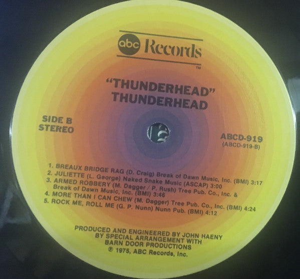 Thunderhead (5) : Thunderhead (LP, Album)