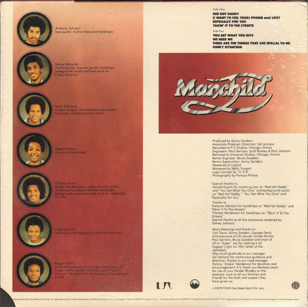 Manchild (9) : Power And Love (LP, Album, Ter)
