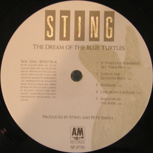 Sting : The Dream Of The Blue Turtles (LP, Album, Ind)
