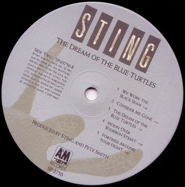 Sting : The Dream Of The Blue Turtles (LP, Album, Ind)