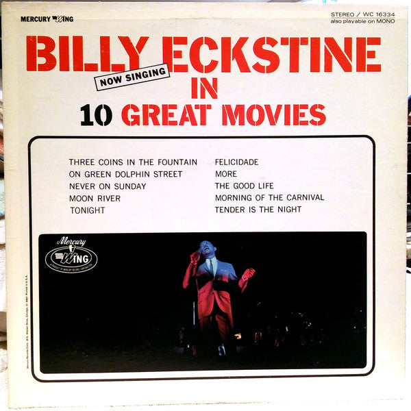 Billy Eckstine : Now Singing In 10 Great Movies (LP, Album)