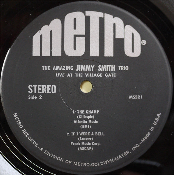 The Amazing Jimmy Smith Trio* : Live At The Village Gate (LP, Album)