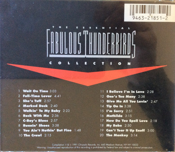 The Fabulous Thunderbirds : The Essential Fabulous Thunderbirds (CD, Comp)