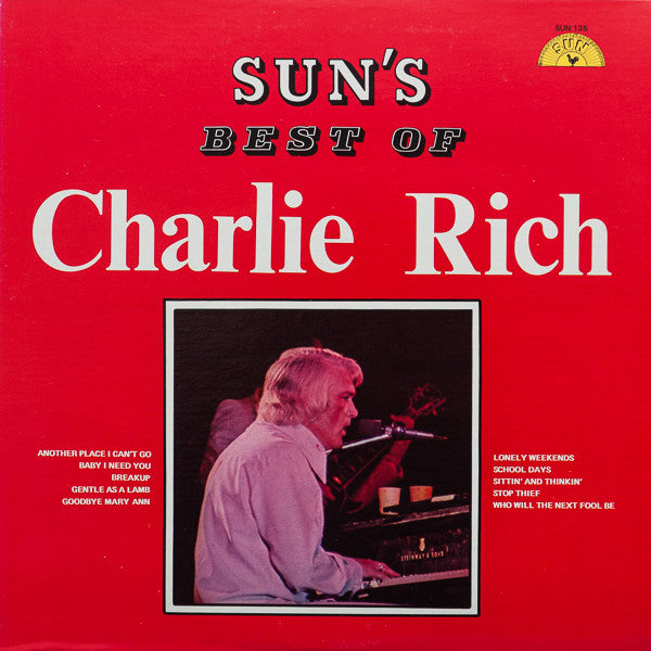 Charlie Rich : Sun's Best Of Charlie Rich (LP, Comp)