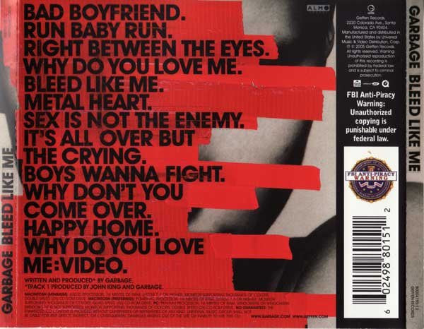 Garbage : Bleed Like Me (CD, Album, Enh)