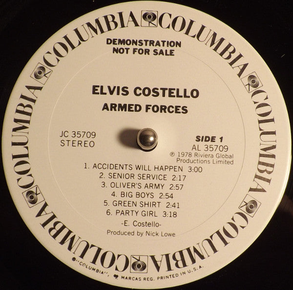 Elvis Costello & The Attractions : Armed Forces (LP, Album, Promo, CSM + 7", EP, Ltd, Promo, CSM)