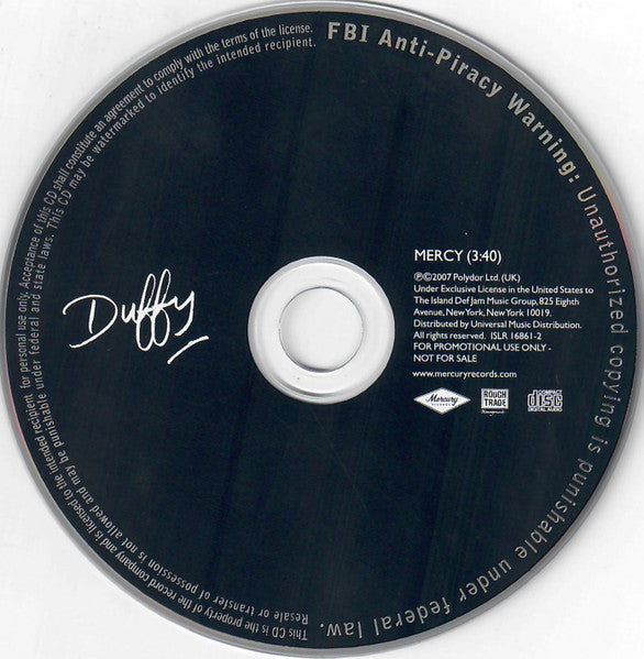 Duffy : Mercy (CD, Single, Promo)