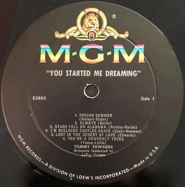 Tommy Edwards : You Started Me Dreaming (LP)