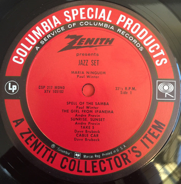 Various : Zenith Presents A Collector's Item:  Jazz Set (LP, Comp)
