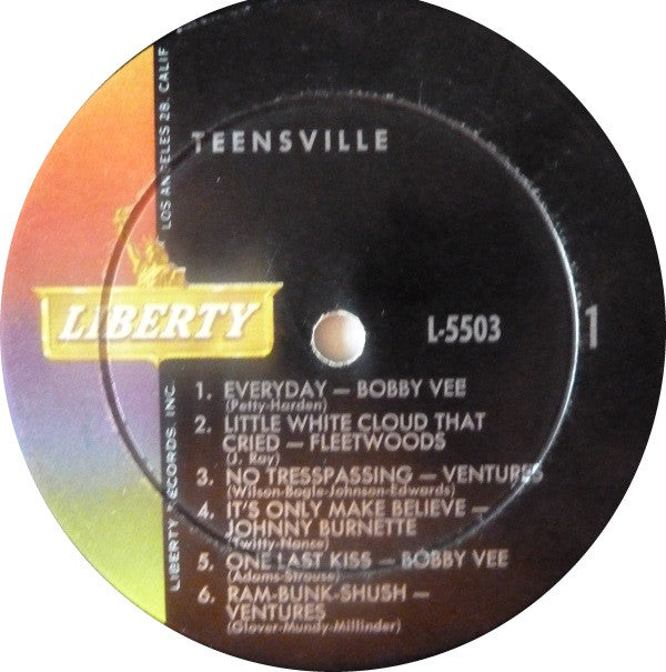 Bobby Vee, Johnny Burnette, The Fleetwoods, The Ventures : Teensville! (LP, Comp, Mono)