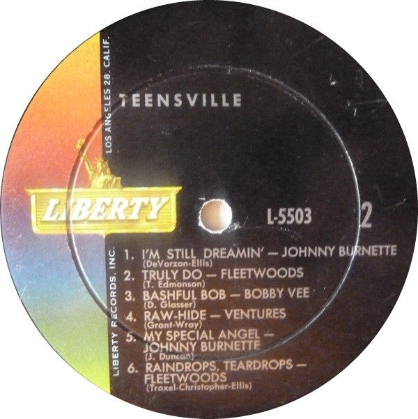 Bobby Vee, Johnny Burnette, The Fleetwoods, The Ventures : Teensville! (LP, Comp, Mono)